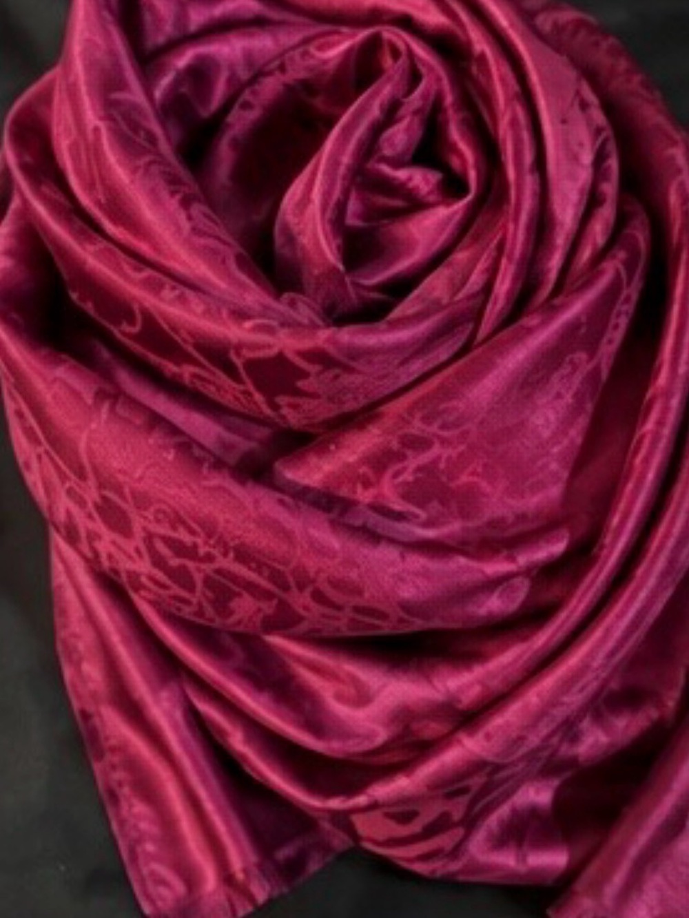 Christian Dior Magenta Pink Scarf